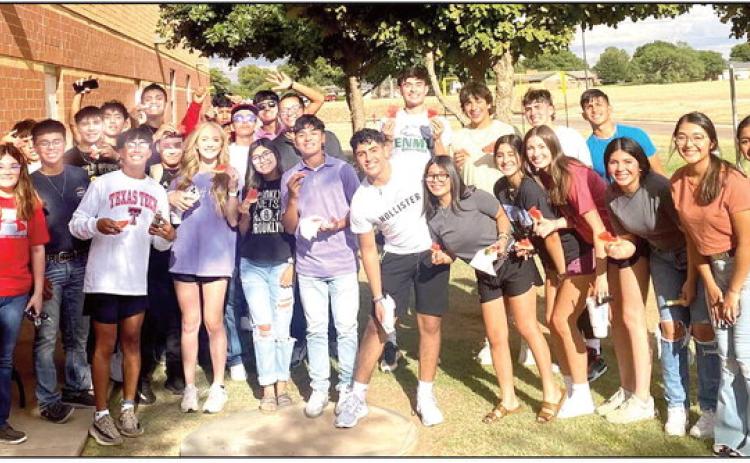 Getting the school year kicked off in full swing, the Dimmitt High School student council hosted a Watermelon Fest on Aug. 17 complete with watermelon, corn hole tournament, music and games and lots of fun.