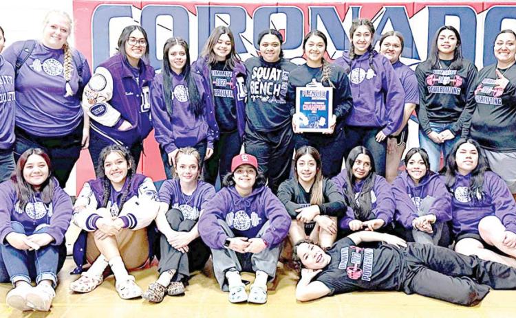 Coached by Ruby Romero, the DHS girls powerlifters scored a team win and six first place medals at the Plainview Invitational this past weekend.