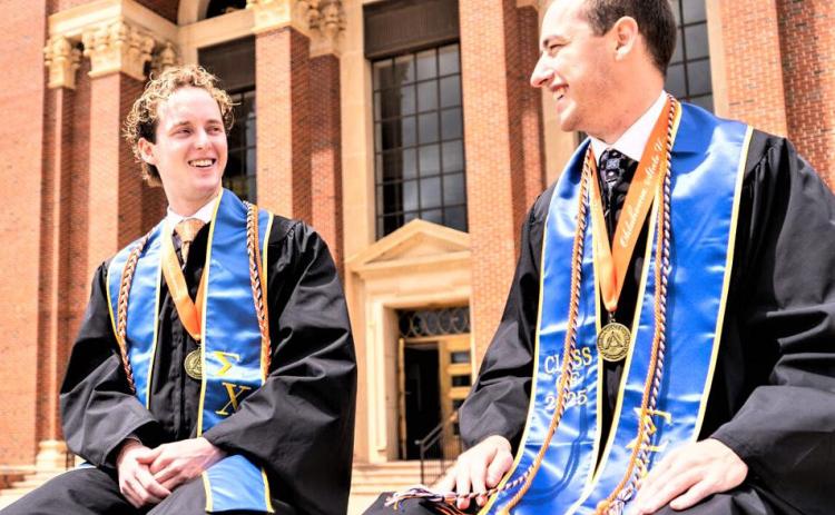 Sam Settle (right, from Dimmitt) and David Anderson (left) embarked on bucket list journey before graduating from Oklahoma State University. (Photo by Peyton Little // @lil.flicks_)