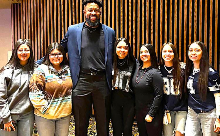 Dimmitt High School freshman and/sophomore health science students attended the Free Academic Advantage Event hosted by Amarillo Oral &amp; Maxillofacial Surgery. Students listened to a panel of medical and academic professionals, explored volunteer organizations and colleges, and had the opportunity to meet professional basketball player Michael Cobbins.