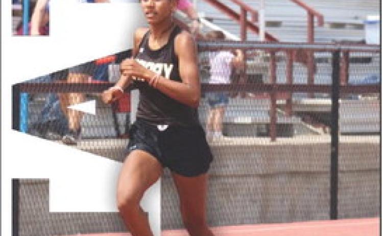 Happy Cowgirl Kyla Slaughter finished 5th in the 3200 at the State Track Meet in Austin.