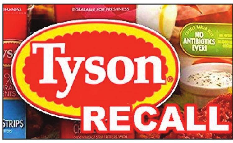 Tyson Foods recalls 8M pounds of chicken products