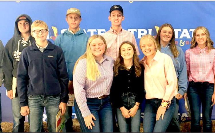 The Nazareth FFA Livestock Judging Team