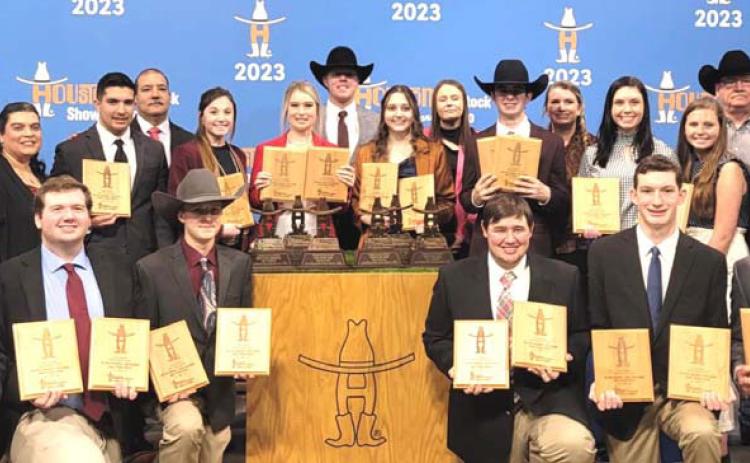 Nazareth graduate Ryan Heitschmidt was among the WTAMU Meat Judging Team who took third place at the Houston Livestock Show and Intercollegiate Meat Judging Contest