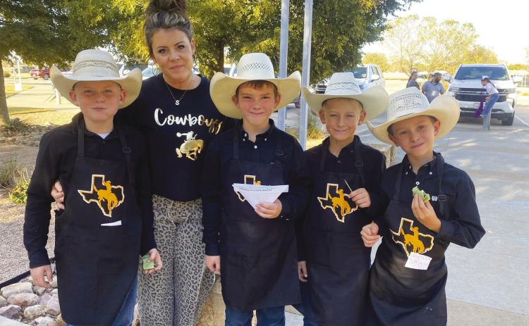 3rd Place Junior Main Dish: Junior Team 4, The Cooking Cowboys-Kase Sims, Brooks Brown, Witten Butler and Benson Van Winkle. Coached by Katie Sims.