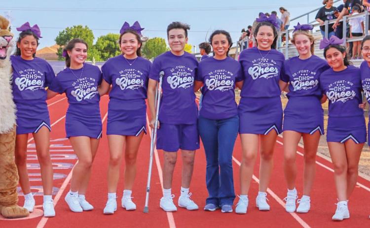 The DHS Cheerleaders got a great warm up at Meet the Bobbies &amp; Bobbies and at scrimmages before the athletic season gets underway. (photo courtesy of DISD/Dimmitt Sports Media)