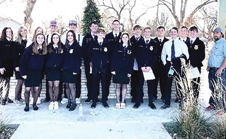 Nazareth FFA Chapter won the Single Teacher LDE Sweepstakes and Reserve Sweepstakes for the entire area at the Area competition this past weekend. Grady McAlister, Chloe Birkenfeld and Kari Schulte advanced to the State LDE contest.