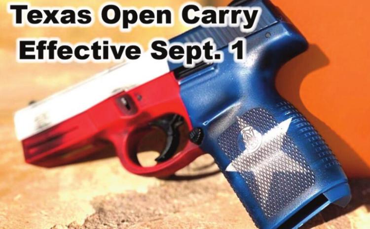 Texas constitutional carry in effect Sept. 1