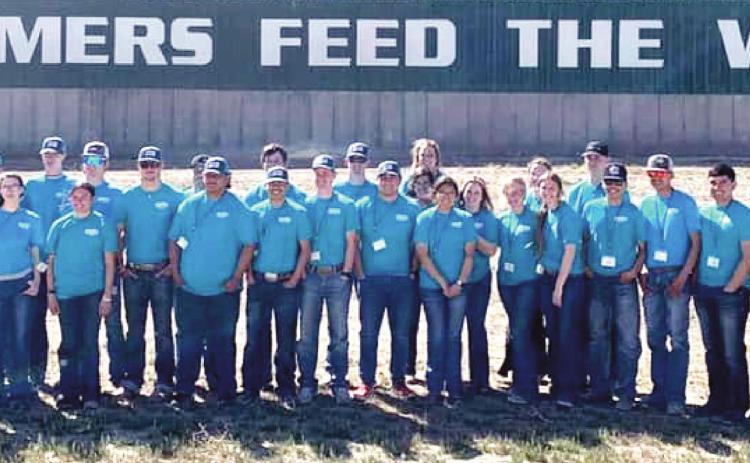 Nazareth FFA students at Caprock Dairy for a session of the Dairy Honors program.