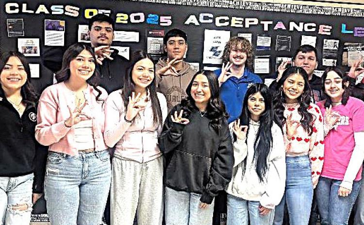 The Dimmitt High School Class of 2025 seniors have begun applying to colleges and universities in Connie Montelongo’s College and Career Readiness class. So far, they have had the opportunity to hear from representatives of Tulsa Welding School, West Texas A&amp;M, Texas Tech, Amarillo College, and Amarillo College’s Hereford Campus, gaining valuable insights into their options.