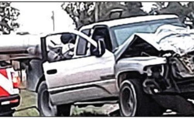CastroCountySheriff’s Office deputies, Castro County EMS, Dimmitt VFD and TxDOT were called to the scene of truck vs. tractor accident on the morning of Oct. 19. Vehicles involved included a John Deere 4640 farm tractor and a silver 2002 Dodge flatbed pickup truck. The accident occurred at the 300 block of FM 1055. No injuries were reported. DPS Trooper Kyle Grimsley investigated the accident.