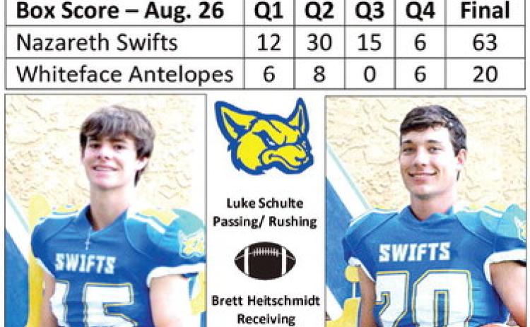 Swifts clench season opener, 63-20