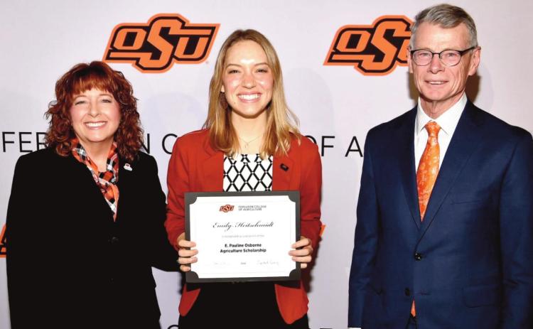 Nazareth graduate Emily Heitschmidt was awarded the E. Pauline Osborne Agriculture Scholarship by OSU Ferguson College of Agriculture for the 2022-2023 academic year.