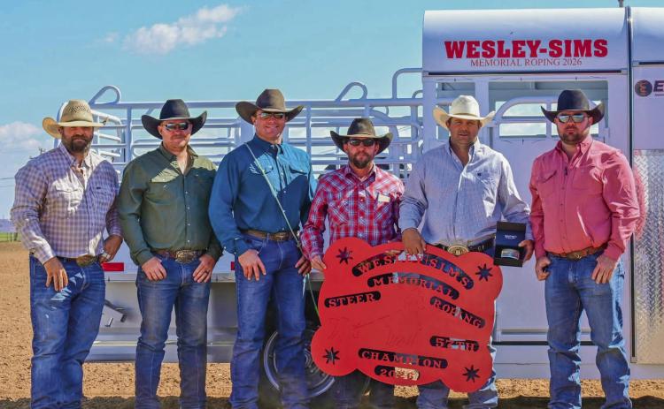 Wesley-Sims Steer Roping Winners