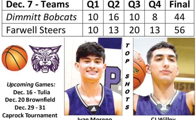 Bobcats fall to Steers, 56-44