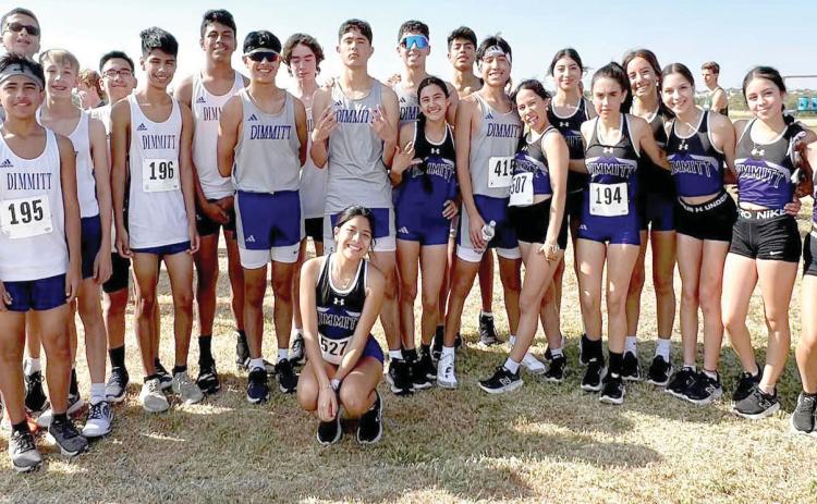 Dimmitt High School, JV and Middle School cross country runners kicked off the season by competing at the Canyon 6-mile Relay. (Dimmitt Sports Media photo)