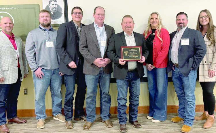 DISTINGUISHED BANKING--First National Bank of Hereford president Wade Easley, (holding plaque) received the 2025 Distinguished Banking Service Award from The Bankers Agricultural Credit Conference. The honor reflects dedication to serving customers, community, and the banking profession with excellence.