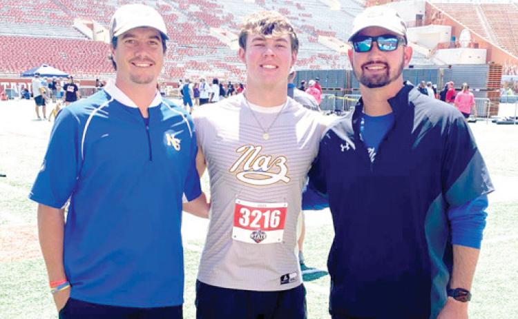Nazareth senior Kayle Rogers competed in Shot Put at the Texas UIL State Track &amp; Field Championships this past Saturday in Austin at Mike A. Myers Stadium, and placed 7th with a distance of 47-4.25.