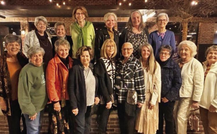 Members and guests of Progressive Study Club recently enjoyed going to Amarillo Little Theater to see “The Cottage”, a comedy behind closed doors. Pictured are Sheran Childress, Marilyn Foster, Celeste Howard, Debbie Criswell, Emily Keese, Richelle Culifer, Ka Wilfong, Judy Shipman, Cheryl Swinburn, Judy McDaniel, Nancy Montague, Jeanne Todd, Cheryl Vaughn, Sherry Malone, Glenna Crooks, and Jan Irlbeck. Not pictured Tangy Garrison, Marihelen Willis and Linda Littlefield.