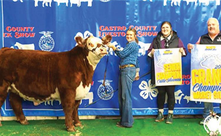 Nazareth Grand Champion Steer – Harper Johnson (photo by Pineapple Passion)