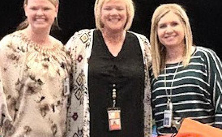 Castro County Hospital District (CCHD) donated over 500 backpacks and school supplies to the students of Dimmitt ISD during the DISD school supply drive. Elisha Rosier-CCH CEO, Kendra Cantrell-CIS Laura Case-CCH CFO were on hand to help pass out the backpacks to students.