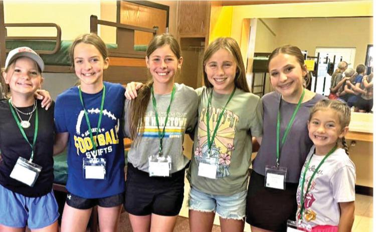 Castro County 4-H had eight youth attend the District 2 4-H Junior Leader Lab camp at Ceta Canyon this past week including the high school.