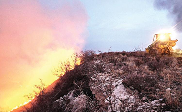 Multiple agencies and firefighters continue to battle the several wildfires in the Texas Panhandle. Photo courtesy of Texas A&amp;M Forest Service.