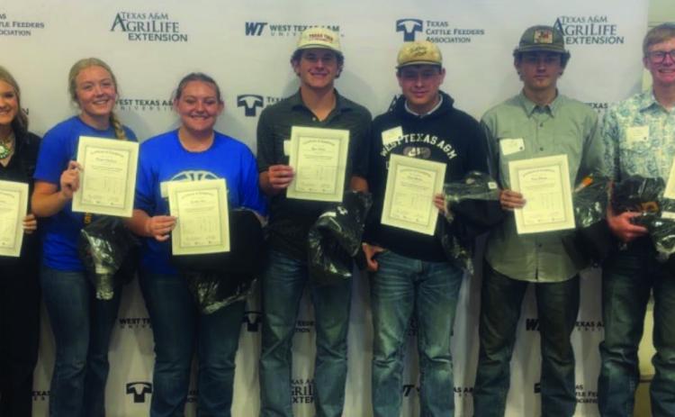 These seniors have completed, passed and have earned the TCFA ag machinery certification. Today they each had to: weld a lap weld, butt weld and a vertical T weld Use the cutting torch. Use the rose bud Lock out tag out procedure. Exam over skid steer and tractor loader driving Interview with a feedyard manager. Congrats to you! Thank you Texas CattleFeeders Association and WT for organizing this for the students! Great opportunity for real world and hands on certification.