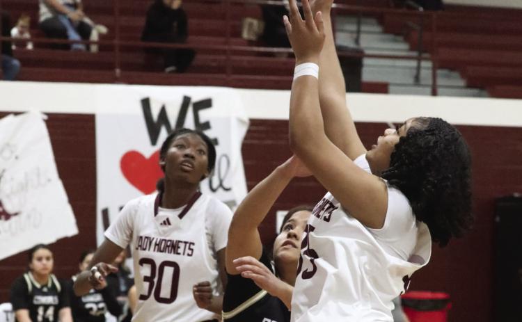 Aubrii Williams goes up for the shot