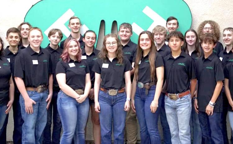 District 2 STEM Ambassadors Spencer Acker, Castro County, Mason Scott and Annie Watson, Lynn County , and Jeremy Burt, Lamb County, joined other 2023-- 2024 Texas 4-H STEM Ambassadors this past weekend at the Texas 4-H Center in Brownwood to practice ‘Elevator Speeches,” shoot off water rockets, navigate a ropes course, and learn about citizen science as a part of team building and planning out the rest of the year.