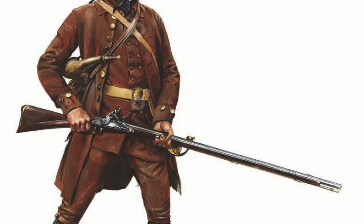 STANDING FOR SOMETHING--Colonial volunteers brought their Pennsylvania and Kentucky long rifles to early engagements with British troops in the American Revolution. Their proficiency with rifles came naturally, as the skill was required to put food on the table and to defend their homes. As the country moved forward, these skilled hunters would also become passionate conservationists.