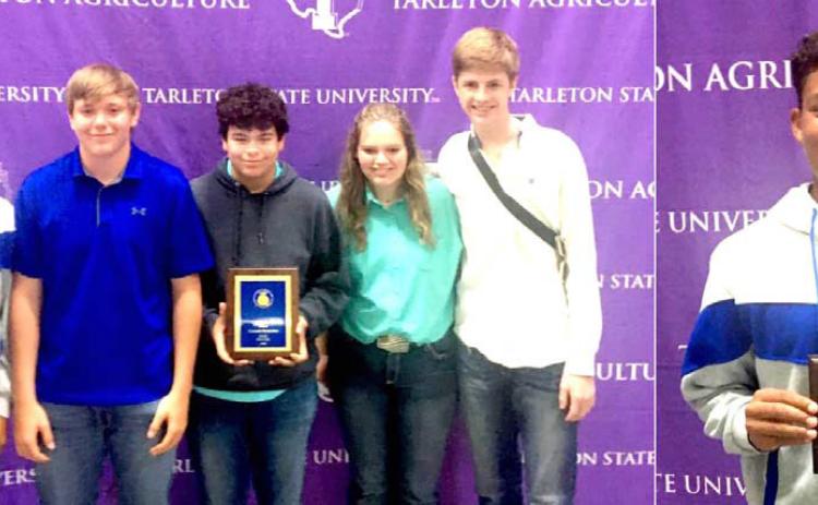 Nazareth FFA Homesite team competed at the Area contest held at Tarlton State University in Stephenville last Wednesday and were the #2 team and headed for state competition. Max Snead was high point overall. Also competing were Caysen High, Harrison Meador, Maddie Leochner and Payton Durbin.