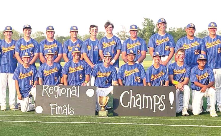 The Nazareth Swifts baseball team have played their way to the state tournament in Round Rock on June 8. The team is coached by Tyler Goodwin.