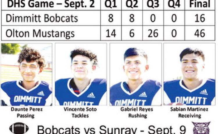 Bobcats fall to Mustangs, 46-16