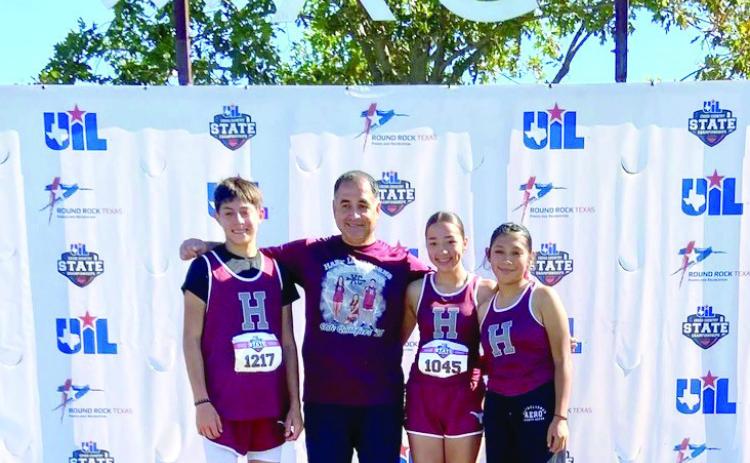 Congratulations to University Interscholastic League (UIL State Cross Country qualifiers from Hart for representing Hart ISD at the state meet last week. Results included: 20th Lexi Cisneros 12:57; 25th America Flores 13:00 and 54th Avram Morales 18:45.
